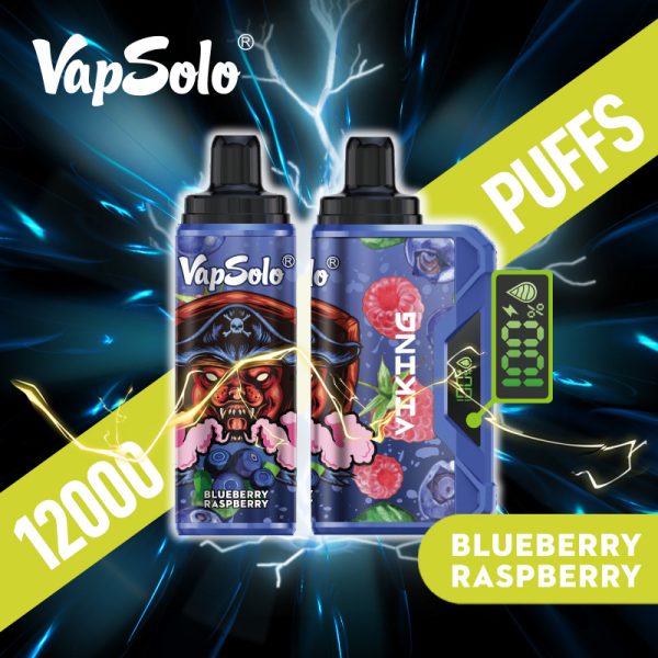 Vapsolo Viking 12000 Puffs Blueberry Raspberry Vapsolo Viking 12000 Puffs Blueberry Raspberry