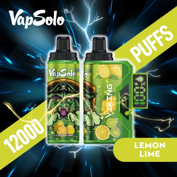 Vapsolo Viking 12000 Puffs Lemon Lime Vapsolo Viking 12000 Puffs Lemon Lime