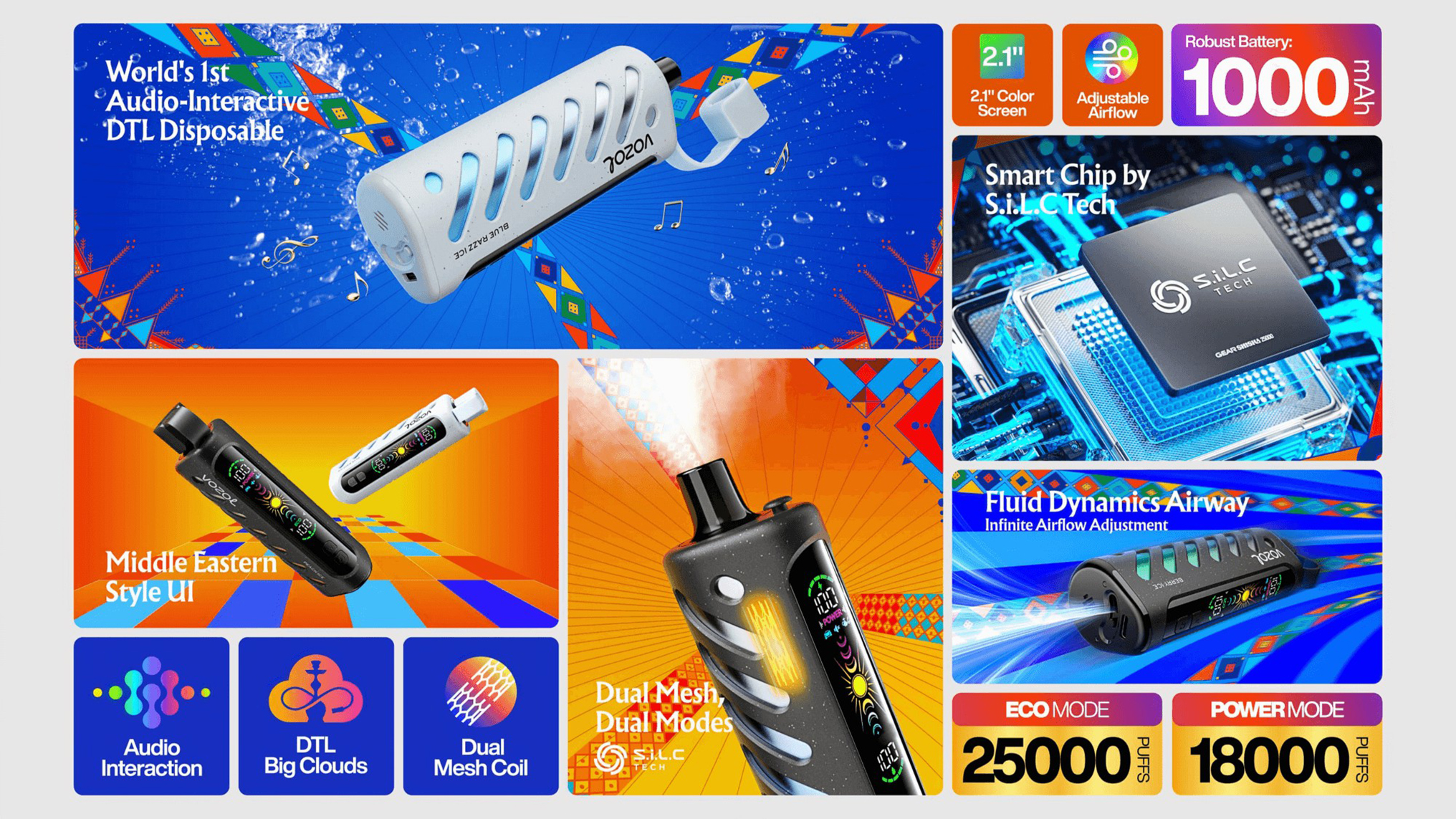 Vozol 25K DTL Vape Poster