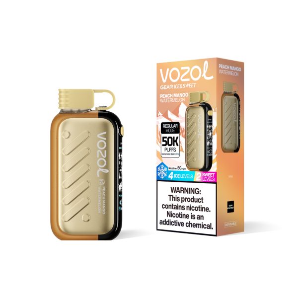 Vozol Gear Ice & Sweet 50K Puffs Peach Mango Watermelon Vozol Gear Ice & Sweet 50K Puffs Peach Mango Watermelon