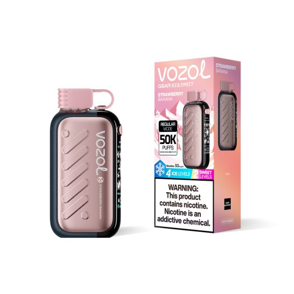Vozol Gear Ice & Sweet 50K Puffs Strawberry Banana Vozol Gear Ice & Sweet 50K Puffs Strawberry Banana