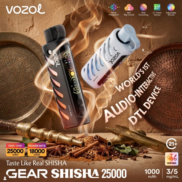 Vozol Gear Shisha 25K Puffs Vozol Gear Shisha 25K Puffs