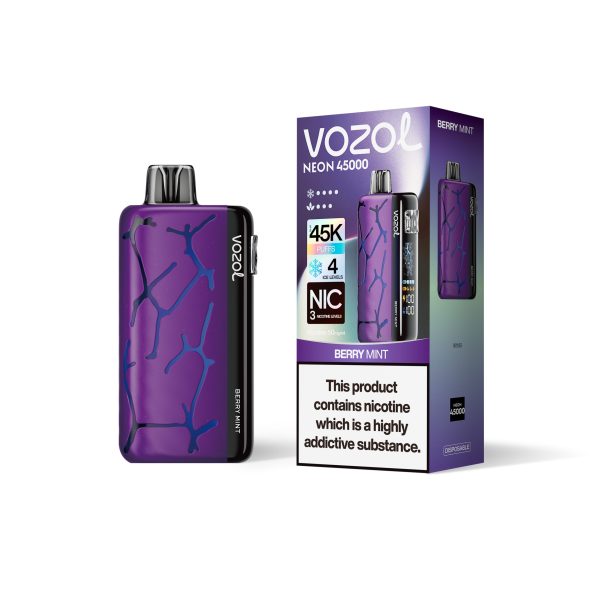 Vozol Neon 45K Puffs BERRY MINT Vozol Neon 45K Puffs BERRY MINT