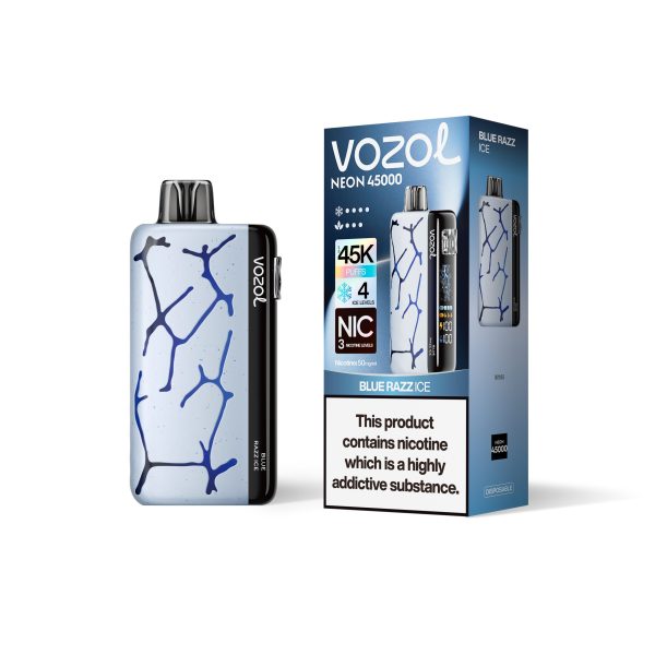 Vozol Neon 45K Puffs BLUE RAZZ ICE Vozol Neon 45K Puffs BLUE RAZZ ICE