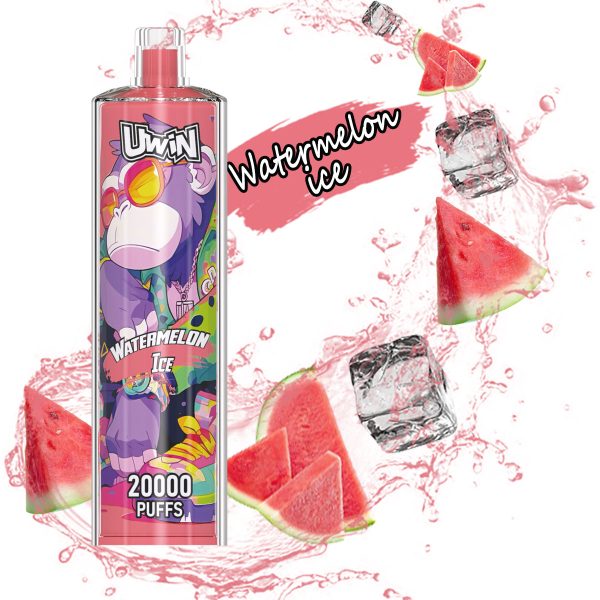 Watermelon Ice Uwin Shisha Hookah Crystal 20K Puffs Watermelon Ice Uwin Shisha Hookah Crystal 20K Puffs