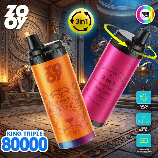 ZOOY King Triple 80000 Puffs