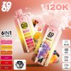 ZOOY VAPE 120K 6 IN 1 Flavors 06 ZOOY VAPE 120K 6 IN 1 Flavors 06