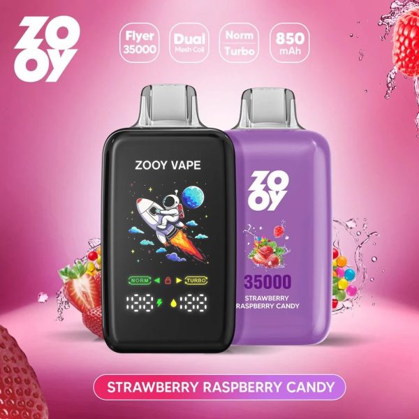 Zooy Flyer 35000 Puffs Strawberry Raspberry Candy
