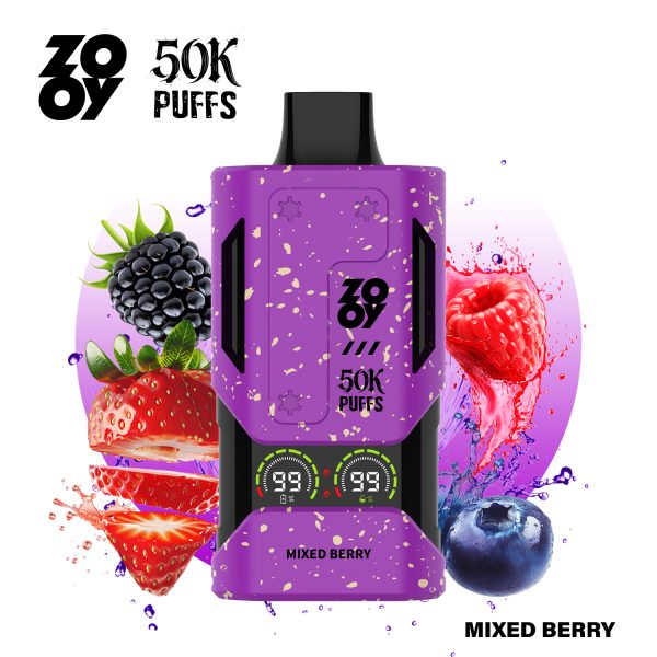 Zooy Mecha 50000 Puffs Mixed Berry Zooy Mecha 50000 Puffs Mixed Berry