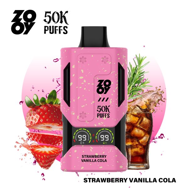 Zooy Mecha 50000 Puffs Strawberry Vanilla cola Zooy Mecha 50000 Puffs Strawberry Vanilla cola