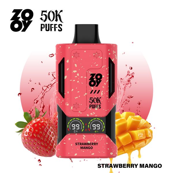 Zooy Mecha 50000 Puffs Strawberry mango Zooy Mecha 50000 Puffs Strawberry mango
