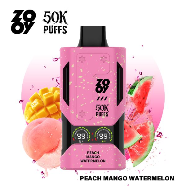 Zooy Mecha 50000 Puffs peach mango watermelon Zooy Mecha 50000 Puffs peach mango watermelon