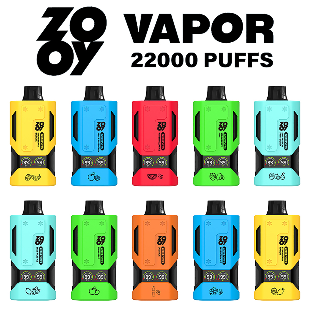 Zooy Vapor 22000 Puffs Vape Pen Flavors List