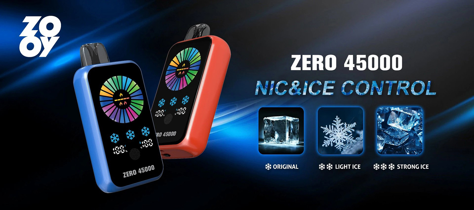 Zooy Zero 45K Puffs Nic&lce Control Vape Wholesale
