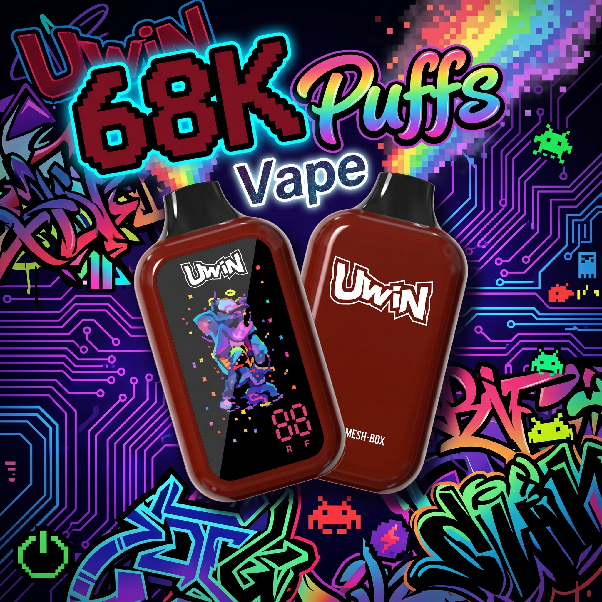 68000 Puffs Vape