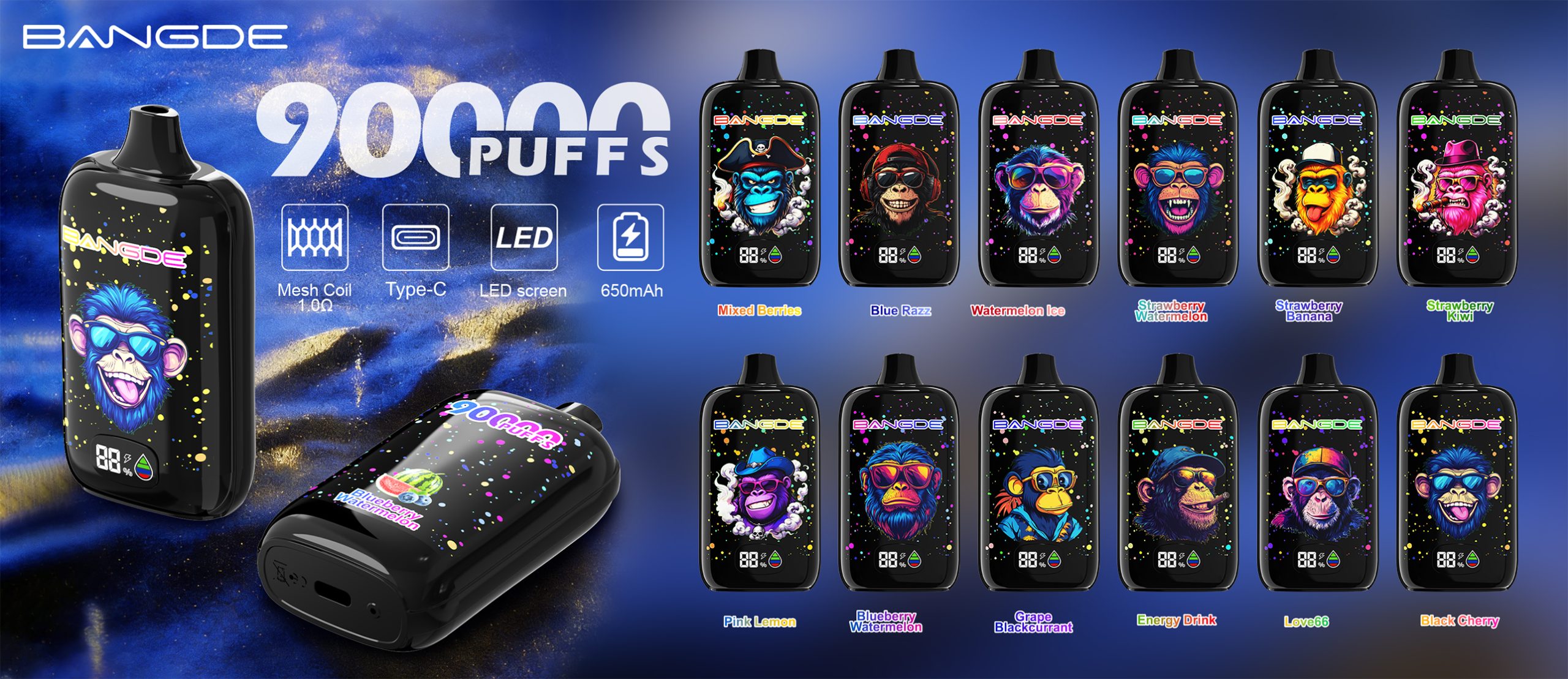 Bang DE 90000 Puffs Disposable Vape Poster