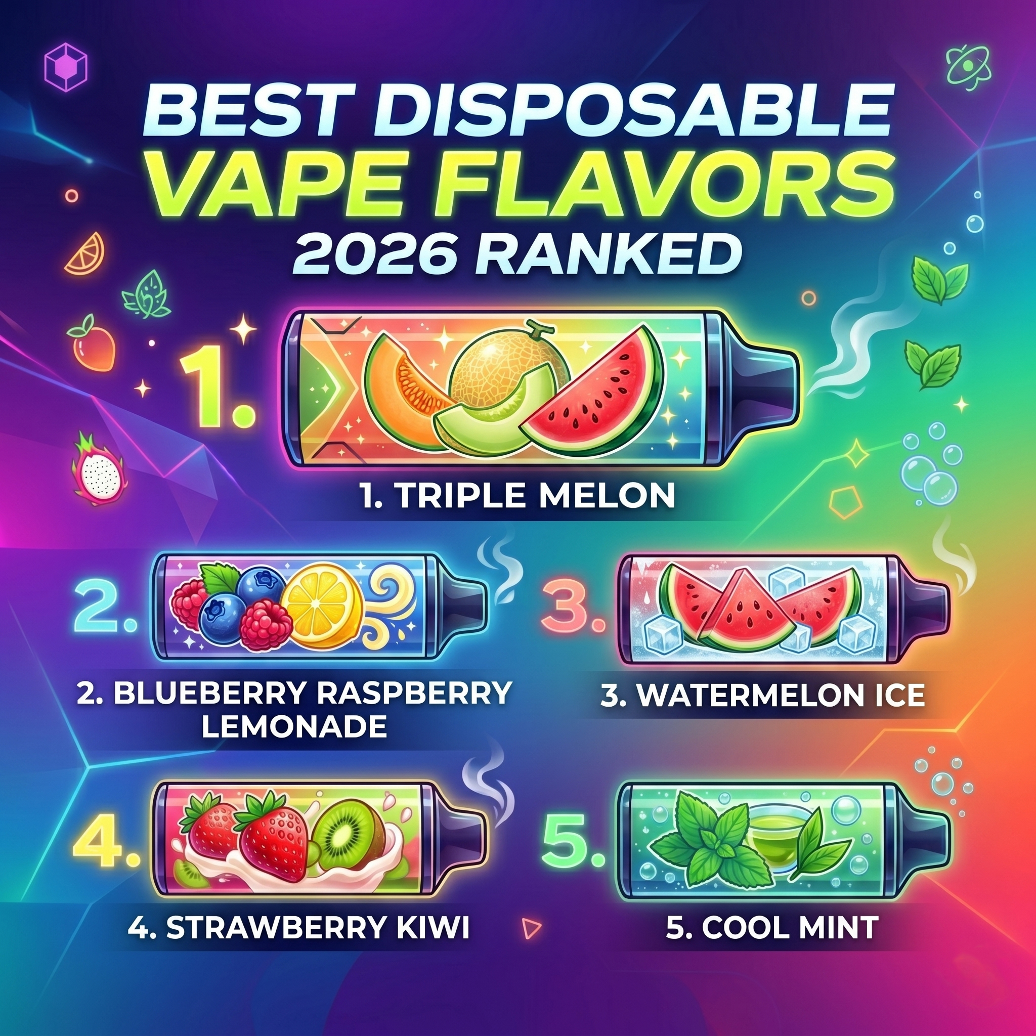 Best Disposable Vape Flavors 2026 Ranked