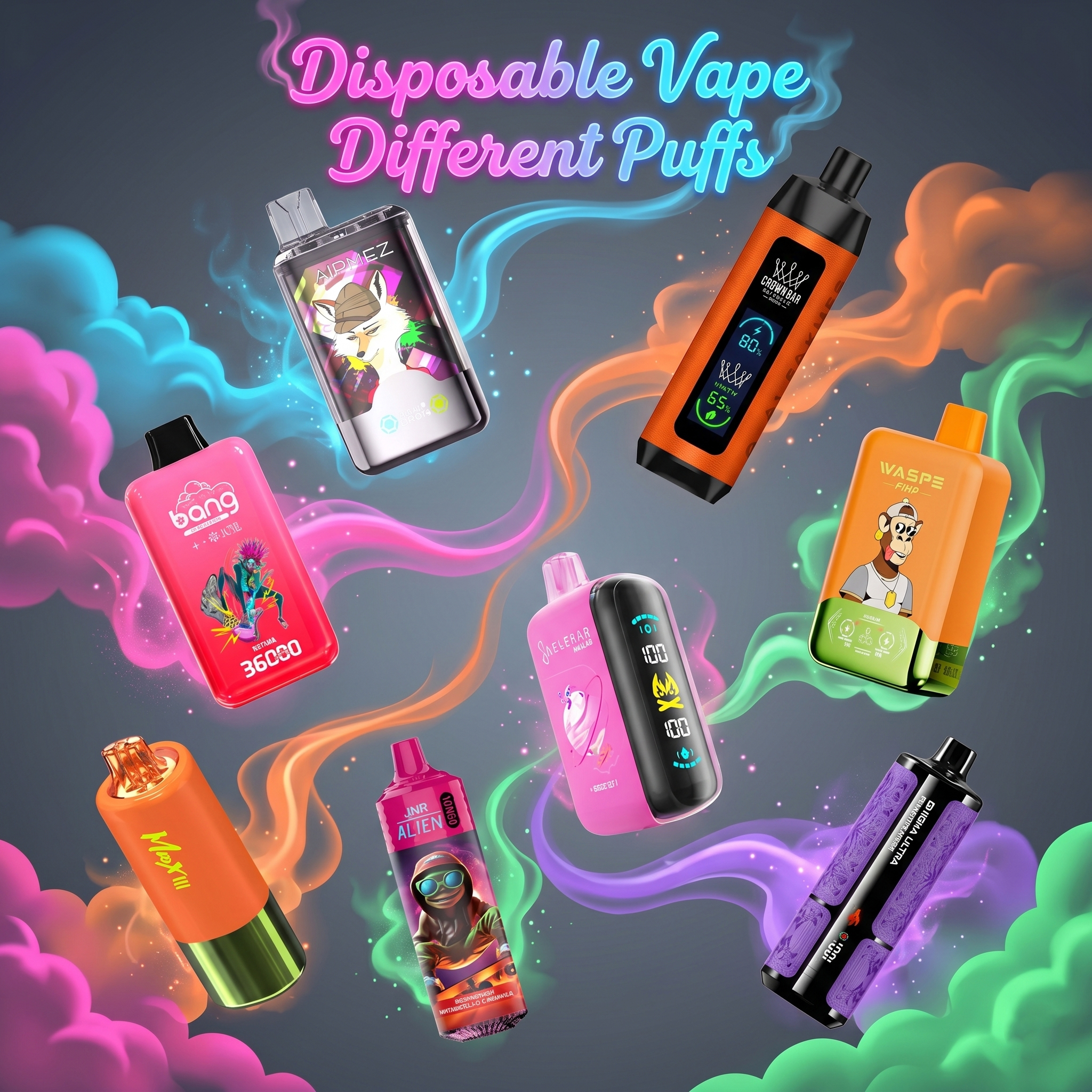 Disposable Vape Different Puff Count