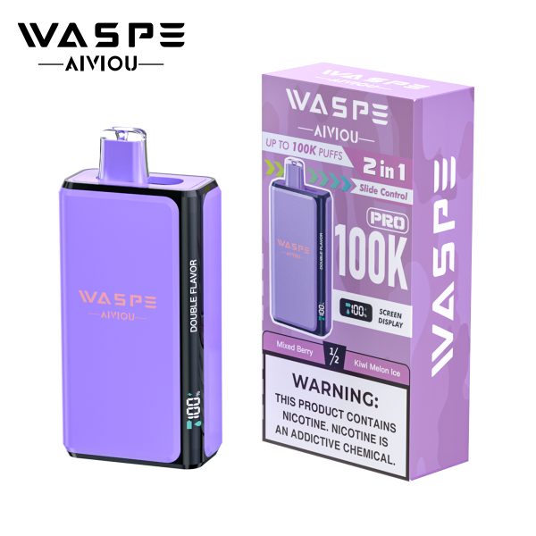 WASPE Double Flavor 100K Pro Puffs Flavors 08 WASPE Double Flavor 100K Pro Puffs Flavors 08