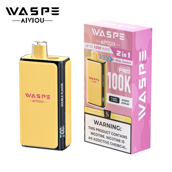 WASPE Double Flavor 100K Pro Puffs Flavors 10 WASPE Double Flavor 100K Pro Puffs Flavors 10