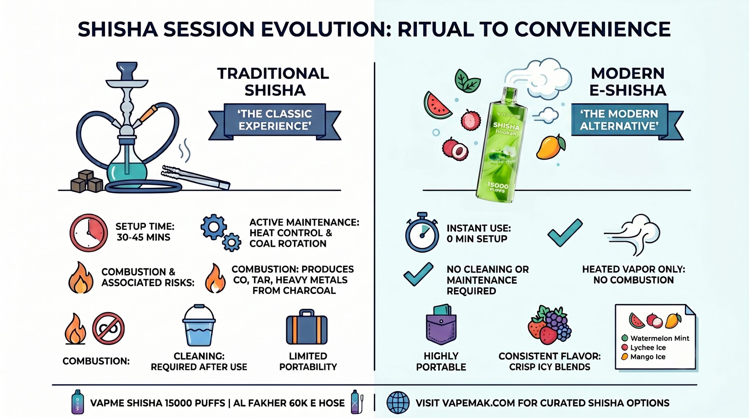 traditional shisha vs e shisha vape