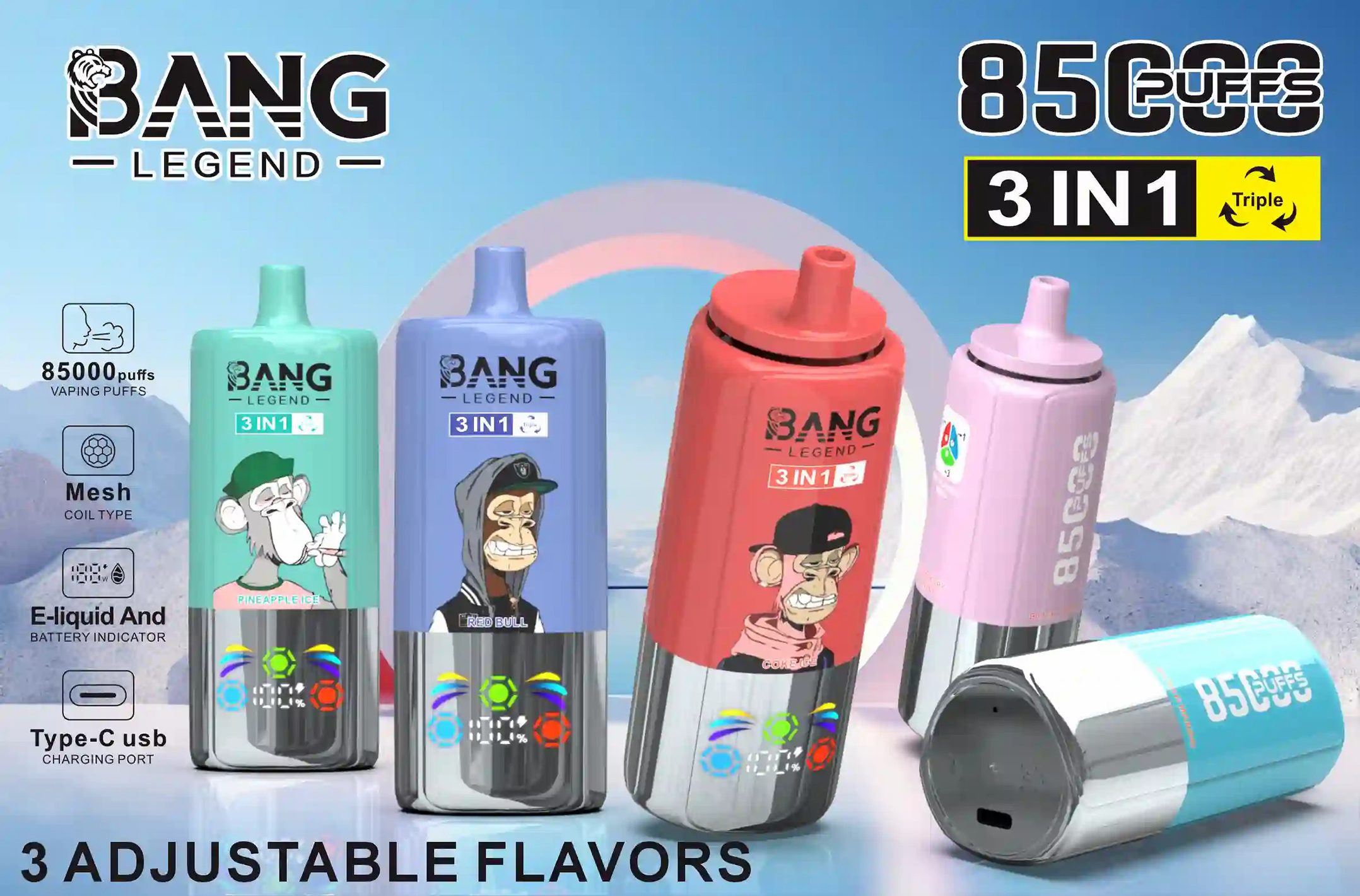 Bang Legend 85K Big Puff Disposable Vape Wholesale