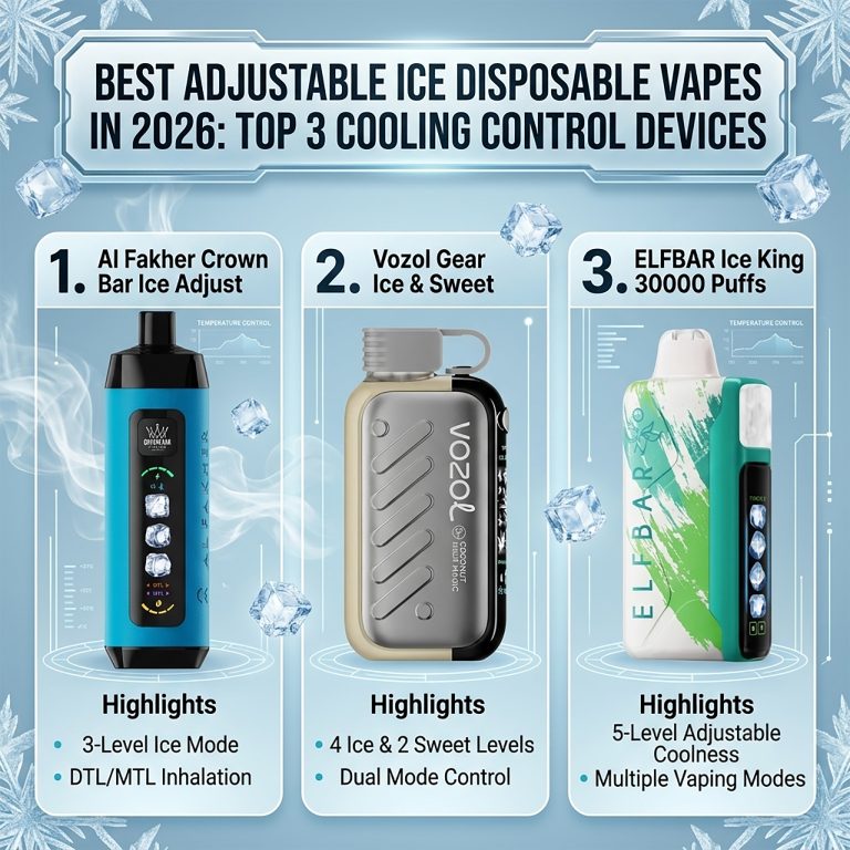 Best Adjustable Ice Disposable Vapes