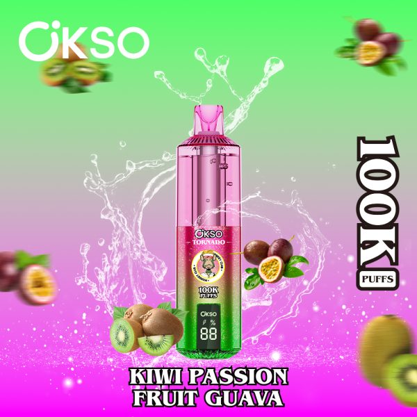 OKSO Tornado 100K Kiwi Passion Fruit Guava OKSO Tornado 100K Kiwi Passion Fruit Guava