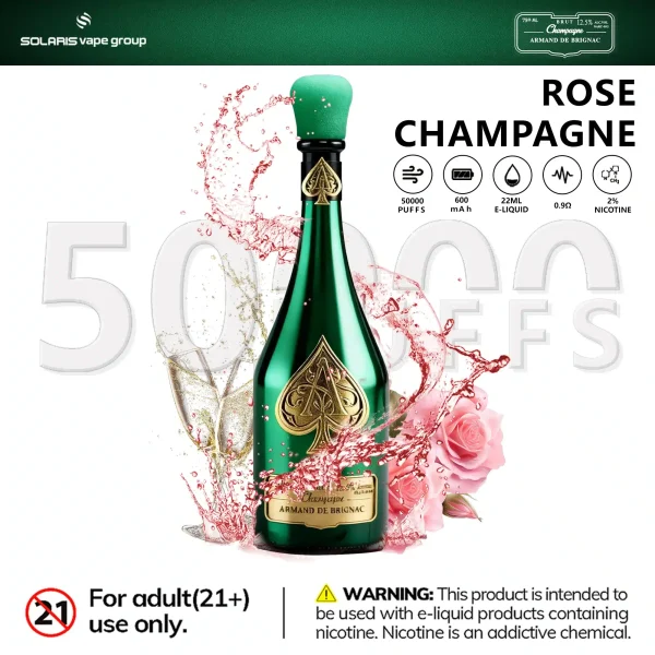 SOLARIS Champagne Vape 50000 Puff rose champagne SOLARIS Champagne Vape 50000 Puff rose champagne