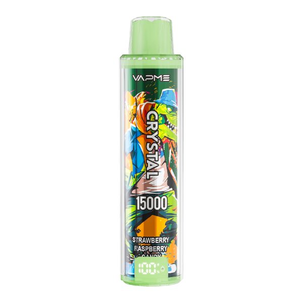 VAPME CRYSTAL 15000 Puffs Strawberry Raspberry Candy