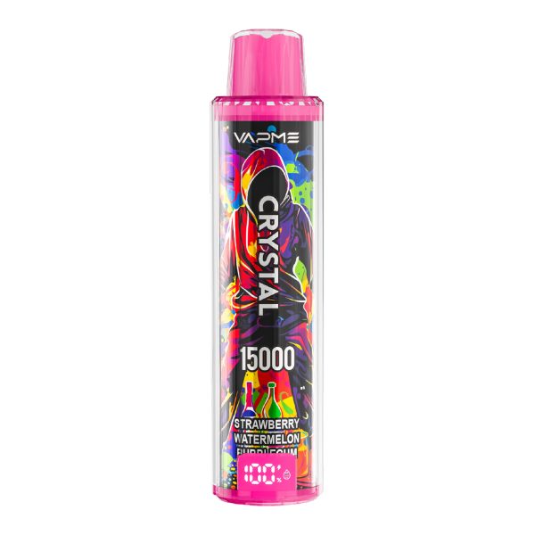 VAPME CRYSTAL 15000 Puffs Strawberry Watermelon Bubblegum