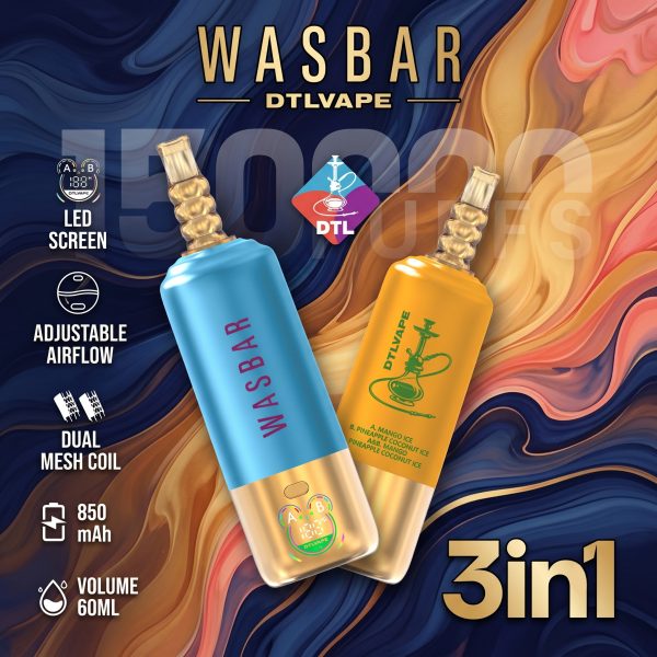 Wasbar 3 in 1 150K Puffs Wasbar 3 in 1 150K Puffs