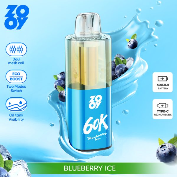 ZOOY Fizz 60K Puffs Blueberry Ice ZOOY Fizz 60K Puffs Blueberry Ice