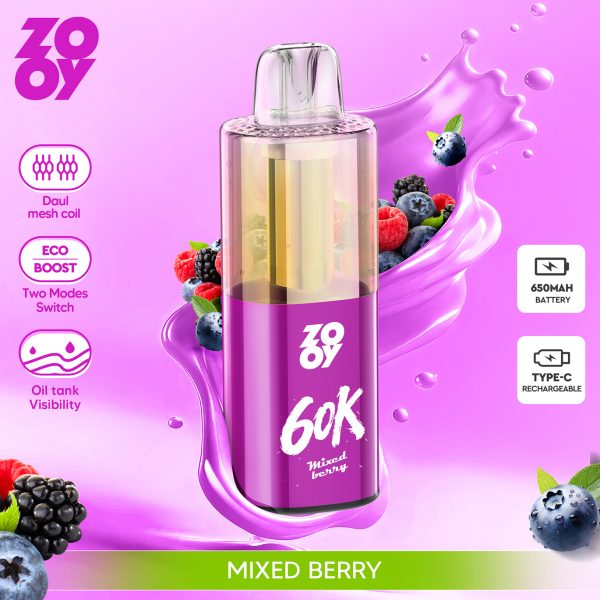 ZOOY Fizz 60K Puffs Mixed Berry ZOOY Fizz 60K Puffs Mixed Berry