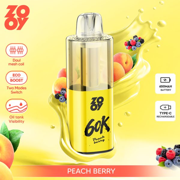 ZOOY Fizz 60K Puffs Peach Berry ZOOY Fizz 60K Puffs Peach Berry