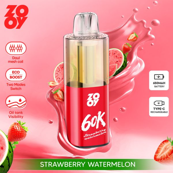 ZOOY Fizz 60K Puffs Strawberry Watermelon ZOOY Fizz 60K Puffs Strawberry Watermelon