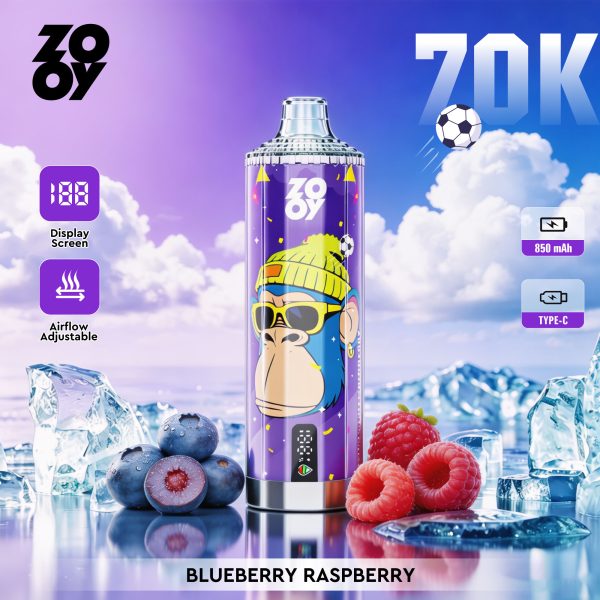ZOOY VAPE Crystal 70K Blueberry Raspberry ZOOY VAPE Crystal 70K Blueberry Raspberry