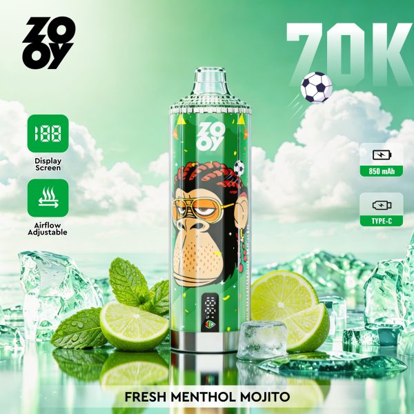ZOOY VAPE Crystal 70K Fresh Menthol Mojito ZOOY VAPE Crystal 70K Fresh Menthol Mojito