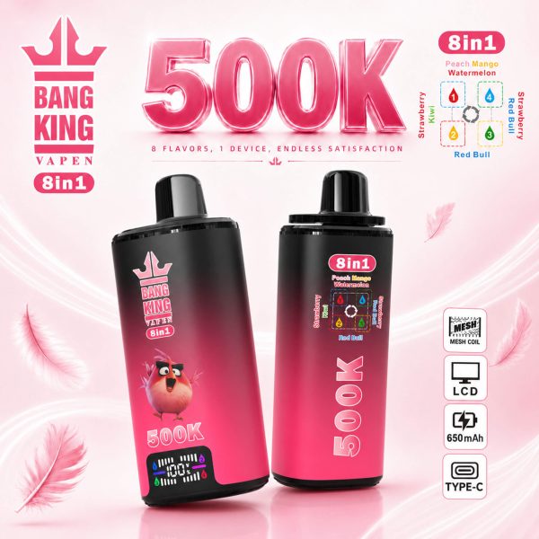 Bang King 500K 8 in 1 Flavor Vape 08