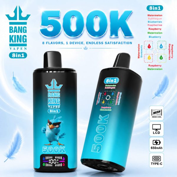 Bang King 500K 8 in 1 Flavor Vape 10