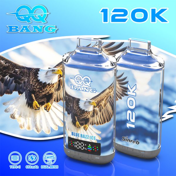 QQ Bang 120000 Puffs Blue Razz Ice QQ Bang 120000 Puffs Blue Razz Ice