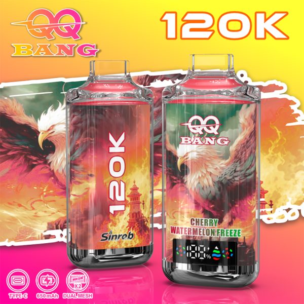 QQ Bang 120000 Puffs Cherry Watermelon Freeze QQ Bang 120000 Puffs Cherry Watermelon Freeze