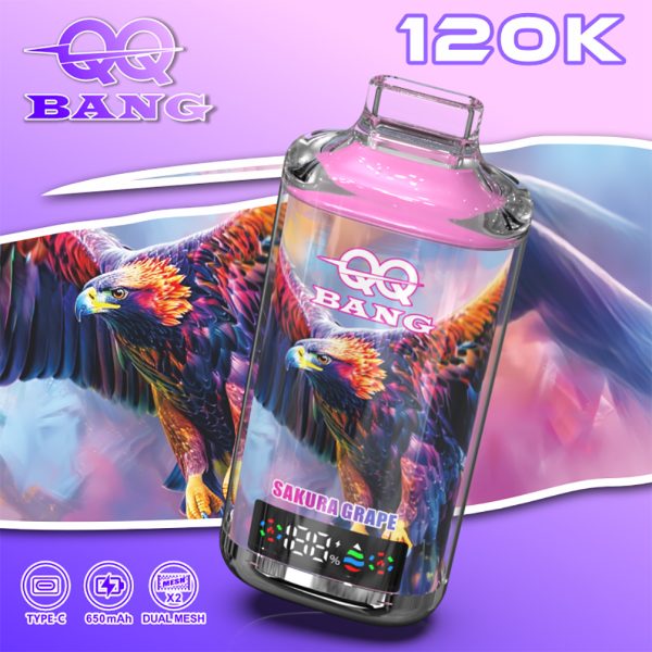 QQ Bang 120000 Puffs Sakura Grape QQ Bang 120000 Puffs Sakura Grape