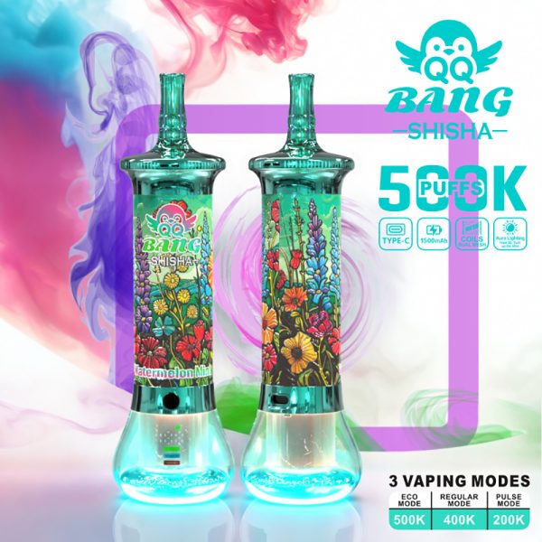 QQ Bang Shisha 500000 Puffs Dual Mesh Rechargeable Vape 02 QQ Bang Shisha 500000 Puffs Dual Mesh Rechargeable Vape 02