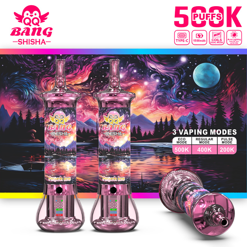 QQ Bang Shisha 500000 Puffs Dual Mesh Rechargeable Vape 04