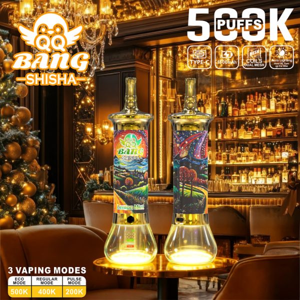 QQ Bang Shisha 500000 Puffs Dual Mesh Rechargeable Vape 05 QQ Bang Shisha 500000 Puffs Dual Mesh Rechargeable Vape 05