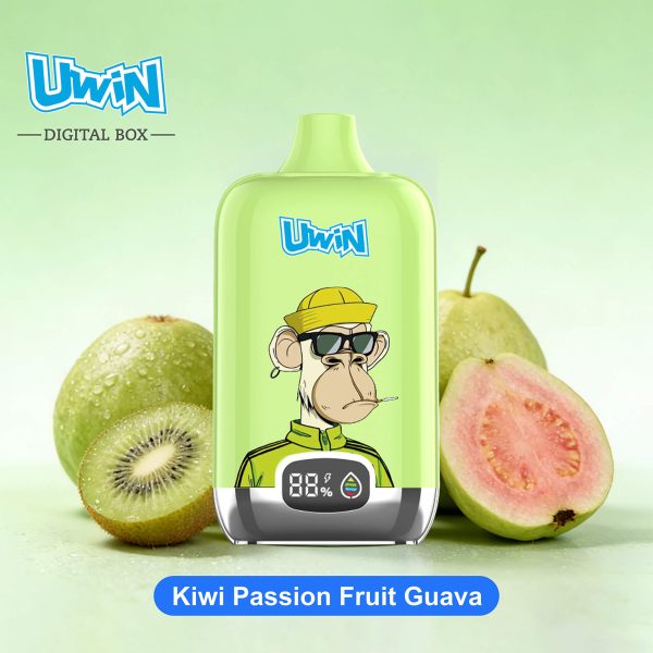 Uwin Digital Box 12000 Puffs Kiwi Passion Fruit Guava Uwin Digital Box 12000 Puffs Kiwi Passion Fruit Guava