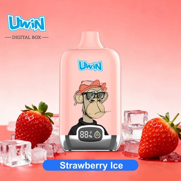 Uwin Digital Box 12000 Puffs Strawberry Ice Uwin Digital Box 12000 Puffs Strawberry Ice