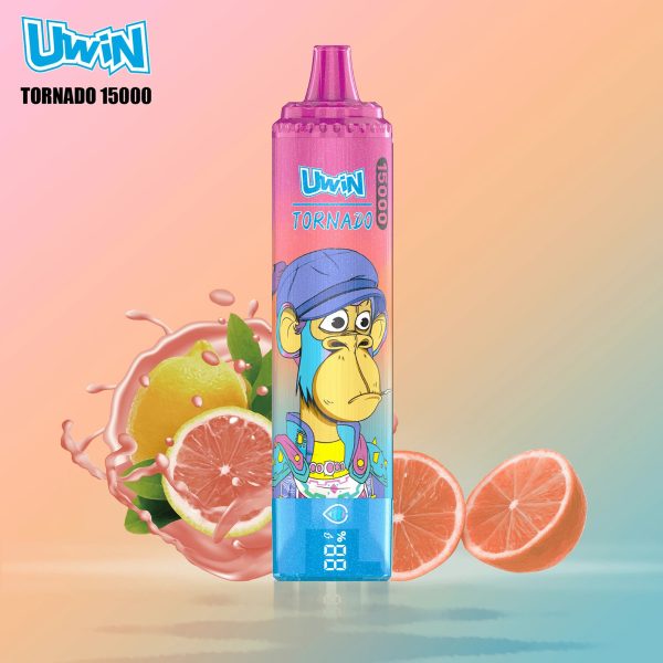 Uwin Tornado 15K Puffs Pink Lemonade Uwin Tornado 15K Puffs Pink Lemonade