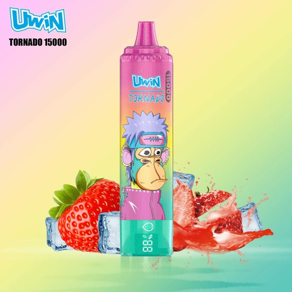 Uwin Tornado 15K Puffs Strawberry Ice Uwin Tornado 15K Puffs Strawberry Ice